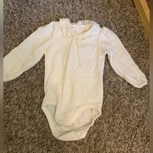 Lace Peter Pan collar long sleeve shirt